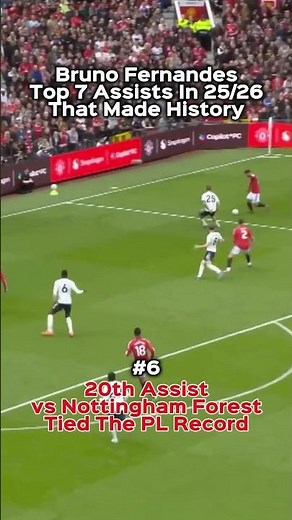 Bruno Fernandes' Top 7 Assists Out Of 21 In 2025/2026 That Made History