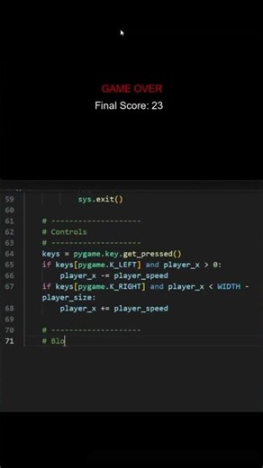 Only 1% Can Survive This 30s Reflex Game 😳🔥 | Python Pygame Challenge