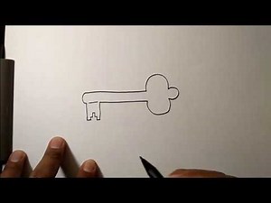 SIMPLEST WAY on How to draw a key