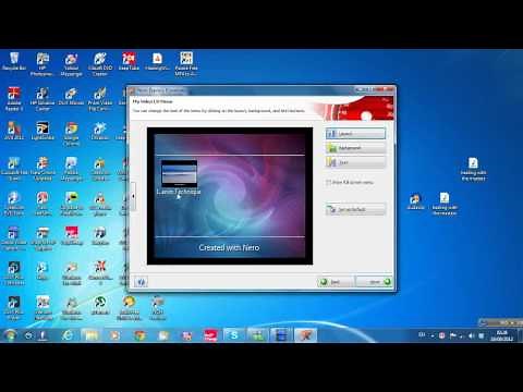 How to burn a VCD on nero7 express