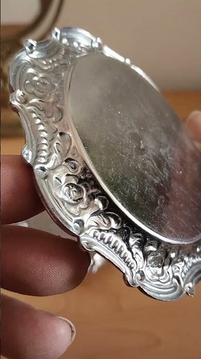 Set of 6 antique silver-plated coasters – vintage decoration for table #silver #jewelry #collection