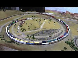 Z Scale Stack Train on the Tehachapi Loop