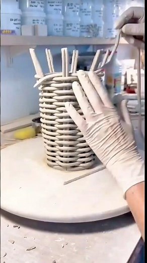 Handcrafting a Woven Clay Pot with Coil Technique
