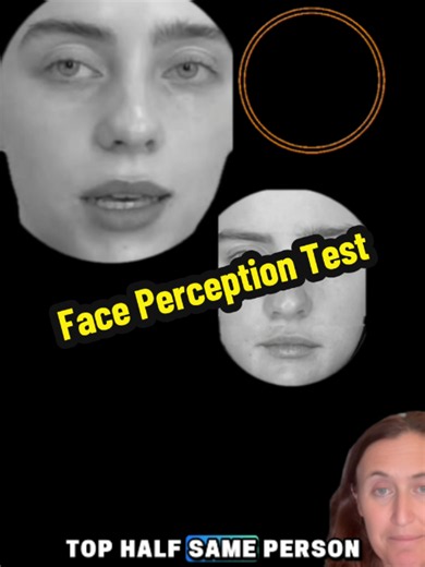 Think you're great with faces? That might actually work against you in this weird face perception test. Your brain automatically combines the top and bottom halves of a face, even when you're trying to ignore one half.I'm faceblind, so I experience faces differently. See if you can beat my score, then tell me how you did in the comments. #faceblindness #prosopagnosia #psychology #neuroscience #neurodiversity