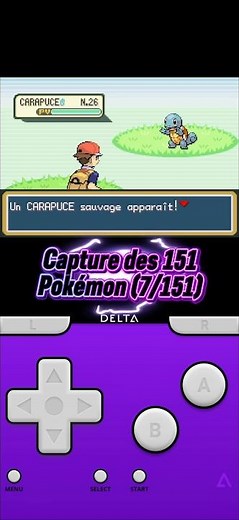 007/151 Carapuce capturé ! | Pokémon Rouge Feu 💧 #pokemonrougefeu #pokemon #pokemon151 #carapuce