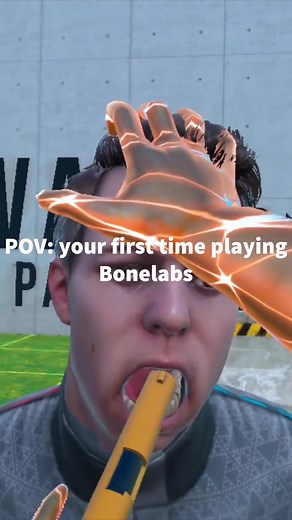 POV: first time playing bonelabs. #bonelab #bonelabs #bonelabsandbox #boneworks