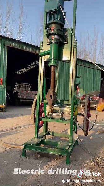 Electric drilling rig, telescopic tower#drilling #machine#drillingrig #factory
