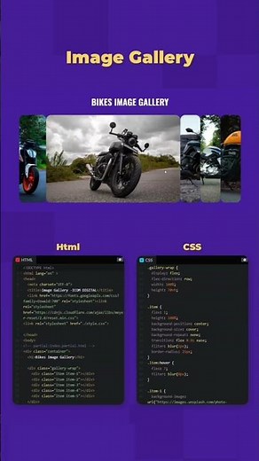 image Gallery Animation Using HTML And CSS