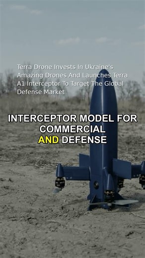 Terra Drone Invests In Ukraine's Amazing Drones And Launches Terra A1 Interceptor To Target #Shorts