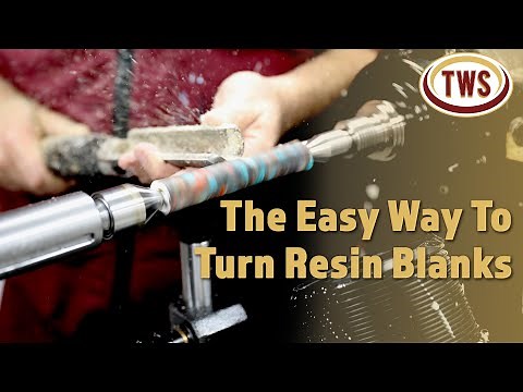 How to Turn a Resin or Acrylic Blank - The Easy Way - The Woodturning Store