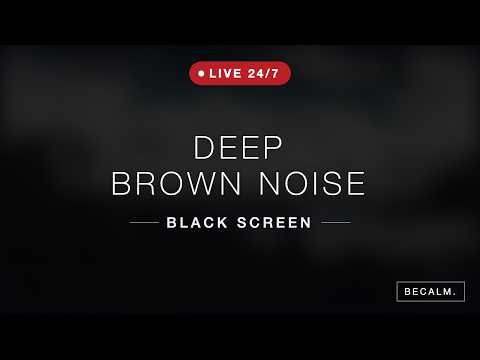 Deep Brown Noise for Sleep, Study and Focus | 13 Minutes | Black Screen