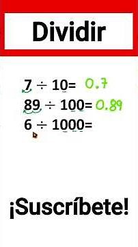 ✅👉Divide by 10, 100 and 1000