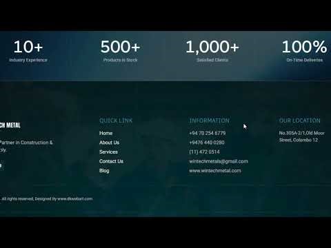 Wintech Metal - Professional Engineering Company Website Description