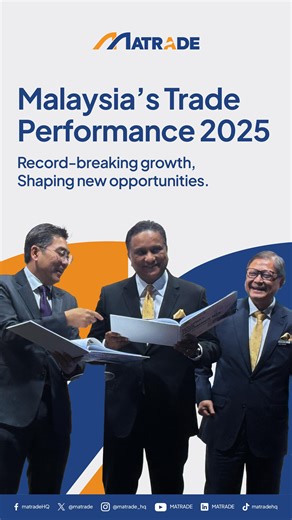 📈 Powering Global Growth: Malaysia’s Trade Performance 2025 On 27 January 2026, MATRADE hosted the “Malaysia’s Trade Performance 2025: Shaping New Opportunities” event at Menara MATRADE, providing a strategic roadmap for Malaysian exporters to navigate the global landscape. The day was structured into three high-impact segments designed to empower our business community: 1️⃣ Digital & Export Promotion Strategy The session kicked off with a deep dive into the MADANI Digital Trade ecosystem. Indu