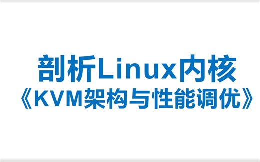 剖析Linux内核《KVM架构与性能调优》