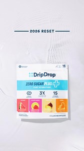 Introducing NEW DripDrop Zero Sugar Plus—the complete zero-sugar hydration‡ 💧 Powered by a new advanced formula for performance, clean taste and fast hydration‡ you can feel. ➕ 3x electrolytes† ➕ 15 vitamins & nutrients ➕ Faster hydration than water alone‡ ➕ No sugar or artificial sweeteners | DripDrop