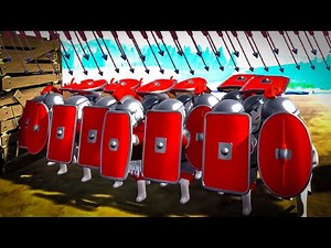 TESTUDO Formation vs Barbarians is Invincible in Shield Wall Battle Simulator! (Shieldwall Game)