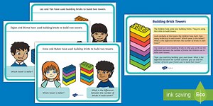 Building Brick Towers - Find the Difference Posters