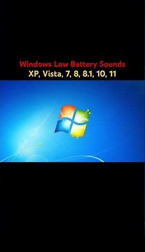 Evolution of Windows Low Battery Sounds