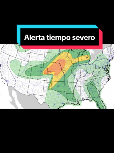 Alerta por tiempo severo en el centro y norte de Estados Unidos con presencia de #granizo #hail #tornado #tornadoes #weathersevere