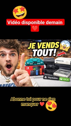 je vends toutes mes consoles.... disponible demain ❤️ #français #gaming #humoristefrancais