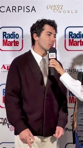 Fulminacci with Radio Marte at Sanremo