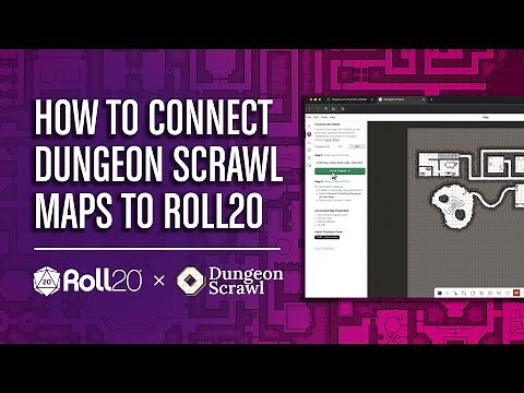 How to Connect Dungeon Scrawl Maps to Roll20 | Tutorial