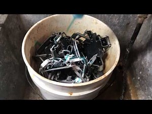 Modifying Bridger #2 dogless and degreasing traps