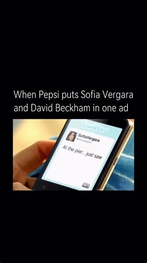 Real History on Instagram: "When Pepsi put Sofia Vergara and David Beckham together in a single ad, it felt like a deliberate collision of global charm and star power. The pairing worked instantly—Vergara’s bold, playful charisma bouncing off Beckham’s cool, effortless presence created a dynamic that was both glamorous and fun. Instead of overcomplicating the concept, the ad leaned into their natural appeal, making it less about selling a drink and more about selling a vibe. It became memorable 