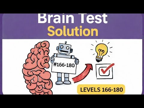 Brain Test Solution For Level 166-180. #braintest