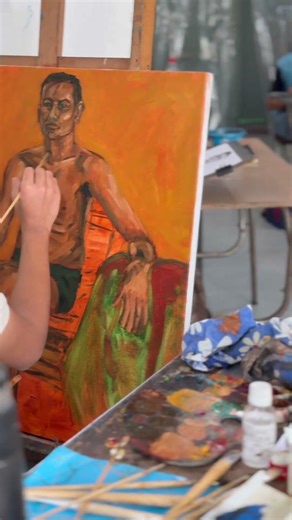 Full Figure Life Study in Oil Colour |#LifeStory #oil Painting #ModelStudy