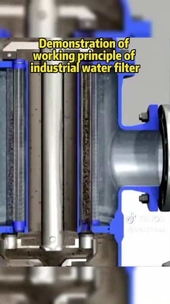 Automatic Backflushing Filter for Treatment of Industrial Water #waterfilter #waterfilters #ytypewaterfilter #fyp #factory #tiktok