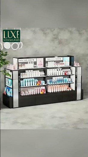 Customized High-End Cosmetic Display Cabinets for Beauty Stores