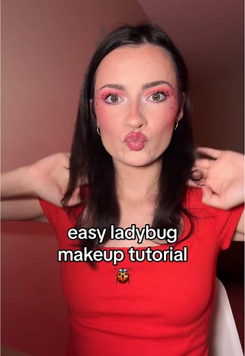 Easy Ladybug Makeup Tutorial for Halloween