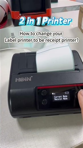 How to change your label printer to be receipt printer?