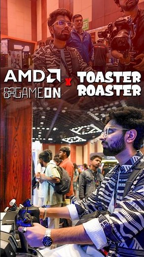 Toaster Roaster Tried Our Flight Simulator at AMD Game On! 😂🔥 ​‪@ToastyAF‬