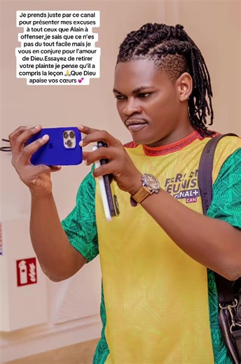 Je prends juste par ce canal pour présenter mes excuses à tout ceux que Alain à offenser,je sais que ce n’es pas du tout facile mais je vous en conjure pour l’amour de Dieu.Essayez de retirer votre plainte je pense qu’il a compris la leçon 🙏Que Dieu apaise vos cœurs 💕 @Josue Adjadji @1gbenontonofficiel