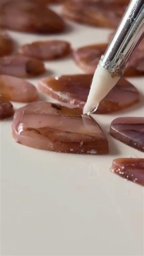 l'étape de la résine