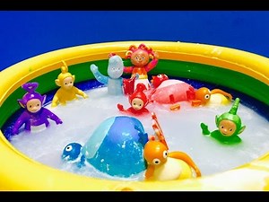 IN THE NIGHT GARDEN, Teletubbies and Twirlywoos Toys Bath!