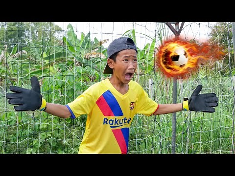 NERF FOOTBALL REAL VS BARCA SHOT BATTLE