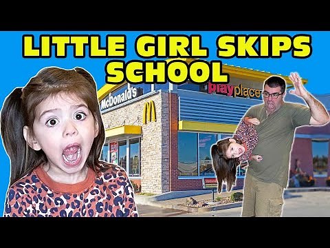 🤬Little Girl Temper Tantrum🤬 Skips SCHOOL - Runs Away To McDonalds [Original]