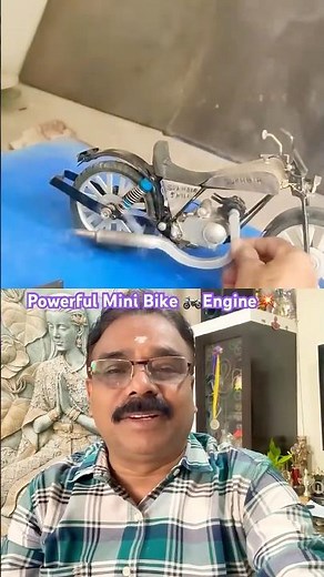 DIY💥Powerful Mini Bike🏍️Engine🔥#bike #model #powerful #engine #ytshort #ytviral