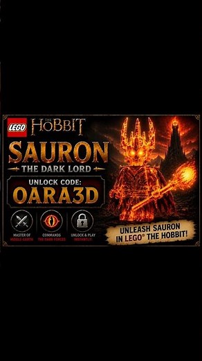 Unlock Sauron 🔥| Lego The Hobbit Dark Forces Characters