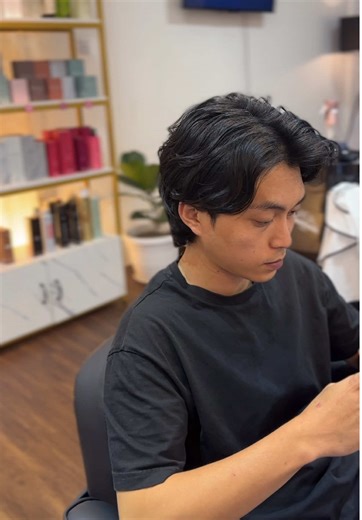 Men's Mullet Hair Perm Trend at Icon Salon