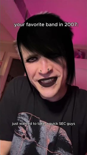 Myspace era bands promoting music: #elderemo #emoband #impression #livemusic