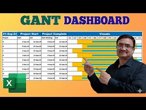 🔥 Excel Gantt Chart Dashboard 2026 | Fully Automated Project Timeline in One Click
