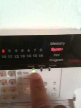 B DSC zone bypassing LED keypad