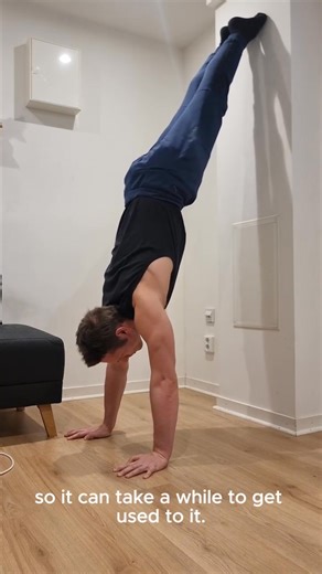 This is only part of the puzzle to learn the handstand, but will be useful for anyone who is still in the learning process. Depending on your shoulder range, strength and flexibility, your wall handstand might not look like in this demonstration at first. It requires time and patience to build up. Notes: - push your shoulders tall regardless of the form you are able to hold. - keep tension in your legs and glutes to get used to the form you want to have in your lower body - you don't need to tra
