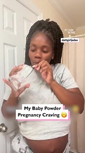 My pregnancy craving is eating baby powder 😅 | Four Nine Salon
