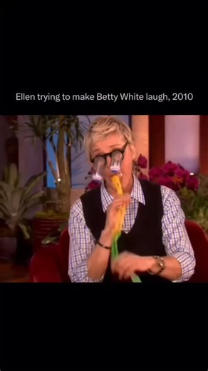 🫶🕊️. 𝐂𝐄𝐈𝐄𝐁 𝐒𝐎𝐔𝐑𝐂𝐄 𝐓𝐕 on Instagram: "To help prepare Betty White for her 2010 Saturday Night Live appearance, Ellen offered to help her “practice” not laughing during sketches. The practice involved Ellen using silly props to try to get Betty to break character, but she kept a straight face the whole time-only laughing when Ellen took off her props and Betty poked fun at Ellen’s face. - #bettywhite #funny #laugh joke viral"
